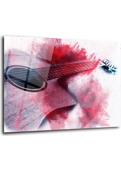 Teknoo- Gitar Cam Tablo Duvar Dekarasyonu,ev Dekorasyon,duvar Tablosu,ev Hediyesi fırsatları