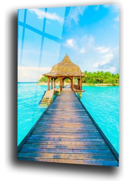 Teknoo- Iskele Cam Tablo Duvar Dekarasyonu,ev Dekorasyon,duvar Tablosu,ev Hediyesi modelleri