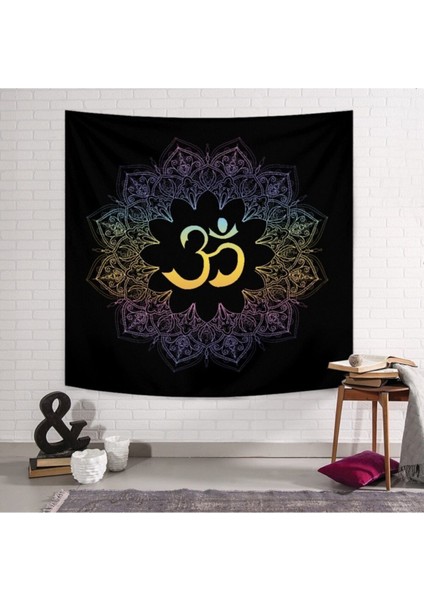 Black Om Duvar Örtüsü
