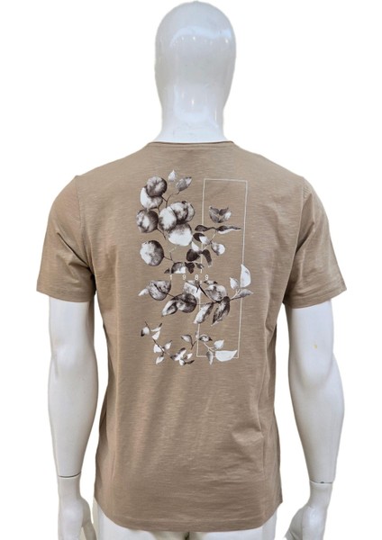 1099107 Erkek T-Shirt Camel