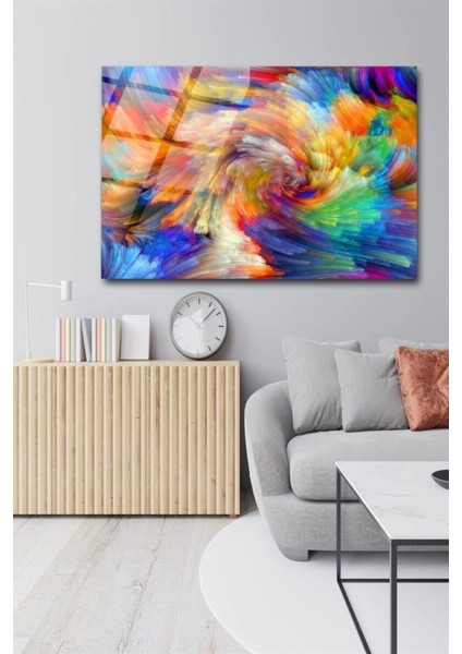 Teknoo- Renk Sarmalı Cam Tablo Duvar Dekarasyonu