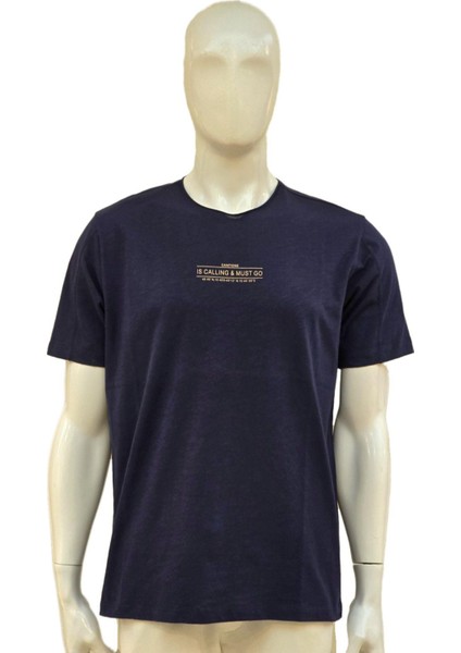 1099107 Erkek T-Shirt Indigo