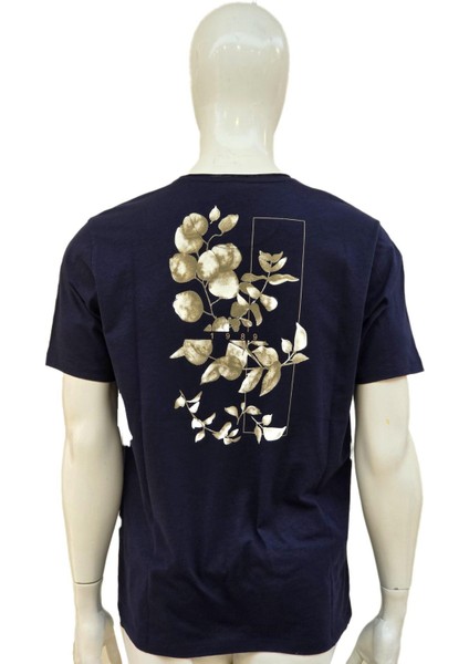 1099107 Erkek T-Shirt Indigo
