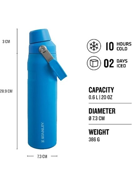 The Aerolight IceFlow Soğuk Su Termosu 0,60 Lt Mavi