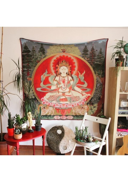 Avalokitesvara Duvar Örtüsü Tapestry 150X150