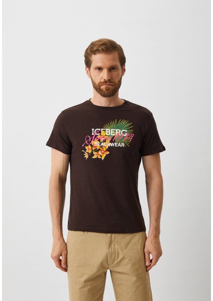 ICE3MTS02 Flower T-Shirt Brown