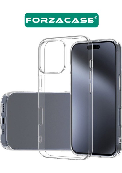 iPhone 16 Pro Max ile Uyumlu Clean Serisi Ince Tasarım Sert Plastik Şeffaf Kılıf