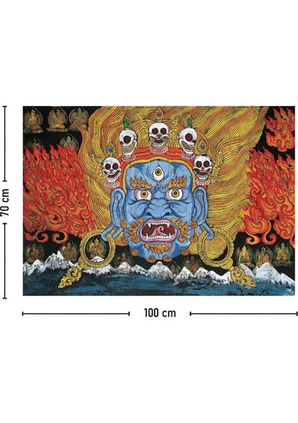 Tibet Etnik Desen Budist Thangka ve Mandala Bohem Duvar Örtüsü Halısı 70x100 cm fiyatları