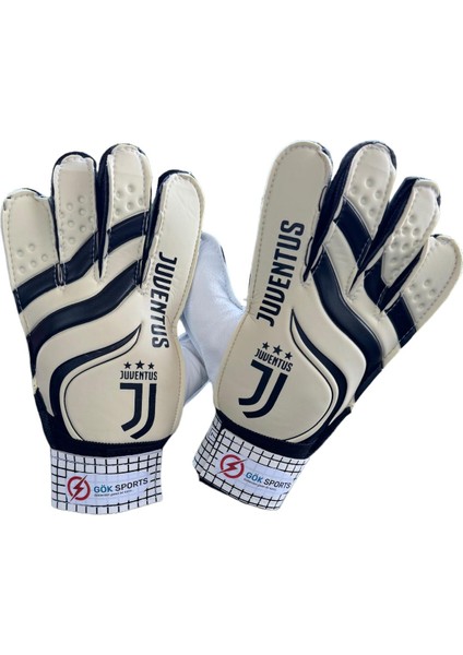 Gök Sports Çocuk Kaleci Eldiveni Junior Kidz Goalkeeper Gloves 5-6-7 Bilek Bandajlı