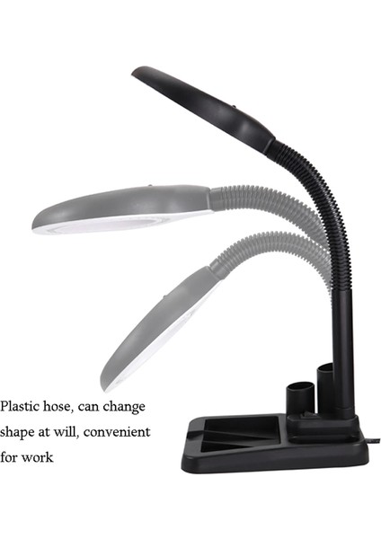 Esnek 5x /10X,40 LED Işıklı Büyüteç ,lamba Büyüteç Okuma, Çalışma Lehim Masa Lambası A808