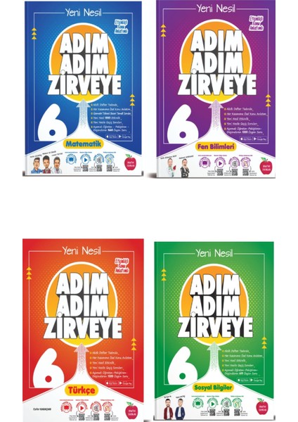 Adım Adım Zirveye 6.sınıf Matematik Fen Türkçe Sosyal Soru Bankası