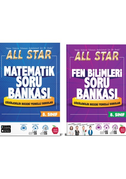 8.sınıf All Star Matematik Fen Bilimleri Soru Bankası