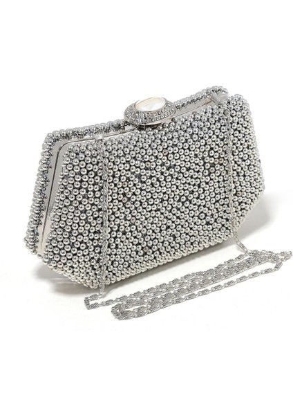 Gümüş Renk Incili Abiye Çanta Sedef Renk Gelin Çantası Abiye Çanta Gece Çantası Portföy Clutch fiyatları