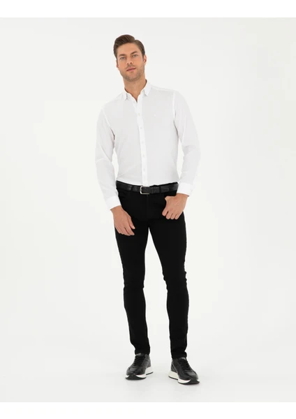 Pierre Cardin Erkek Siyah Slim Fit Jean Pantolon 50295870-VR046