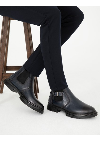 Erkek Lacivert %100 Deri Bot 50298490-VR033 fiyatları