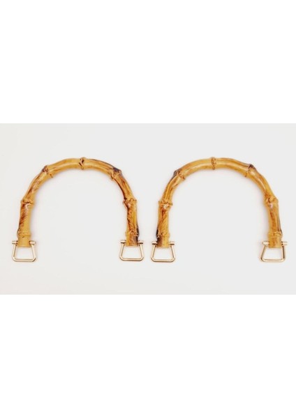 Bambu Görünümlü Plastik Çift Sap Light Gold Metalli fiyatları