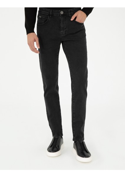 Pierre Cardin Erkek Antrasit Slim Fit Jean Pantolon 50295845-VR006