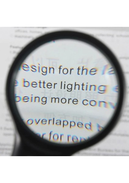3 LED Işıklı 3X75 mm 45X22 mm El Büyüteç