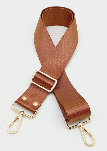 Polyester Kolon 120X4 cm Taba Light Gold Metalli