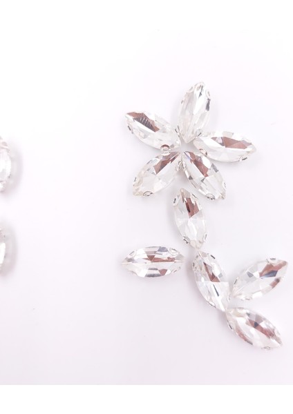 Kasalı Parlak Taş 1.5cm 20 Adet