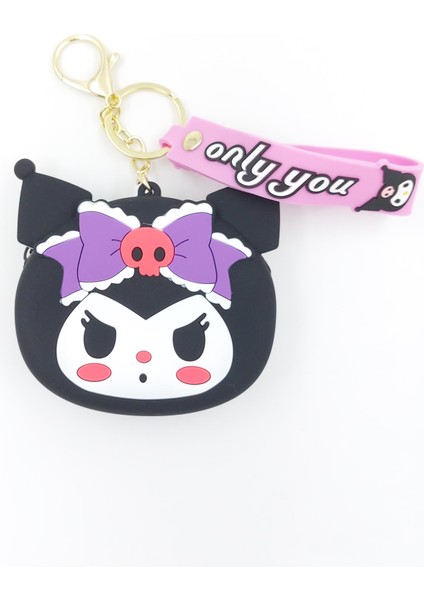 Kuromi Silikon Cüzdan Aynalı Tarak Hediyeli modelleri