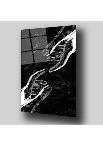 Teknoo- Ayrılan Eller Cam Tablo modelleri