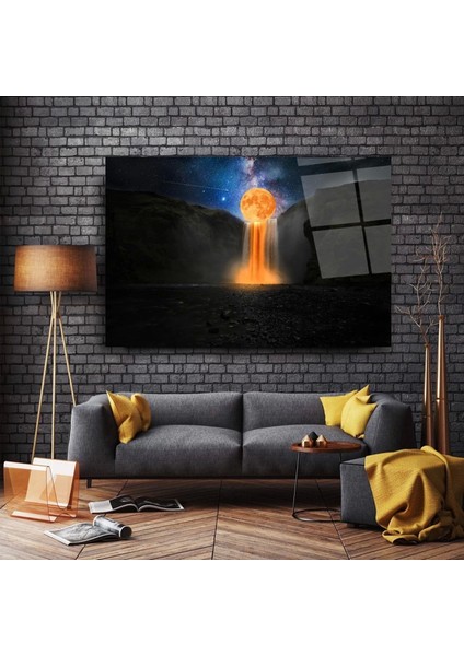 Teknoo- Dökülen Güneş Sanatsal Cam Tablo fiyatları