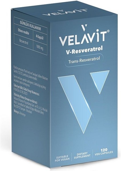 V-Resveratrol 120 Kapsül