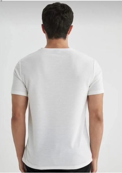 Erkek Oversize Çizgili T-Shirt