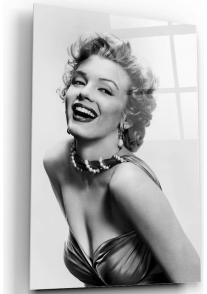 Teknoo- Marliyn Monroe Gülümseme Cam Tablo fiyatları
