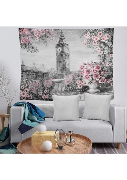 Yıkanabilir çok renkli dikdörtgen duvar dekoru, leke tutmaz polyester ürün