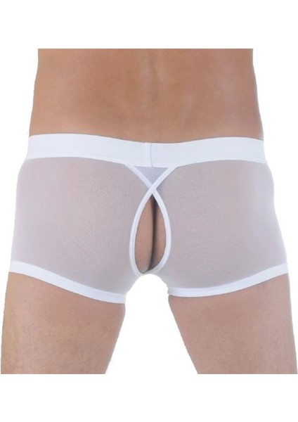 Pileli Store BR291122 Transparan Arkası Açık Mini Boxer