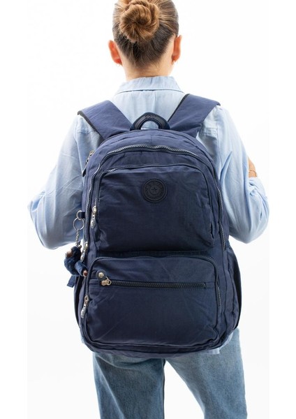 Kadın Sırt Çantası Hafif Kumaş Çok Cepli Kabin Boy Seyahat Çantası 43*30 cm modelleri