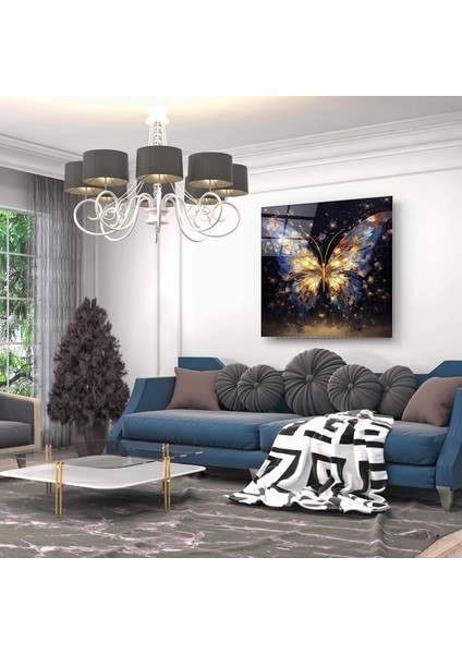 Teknoo- Işıklı Kelebek Sanatsal Cam Tablo modelleri