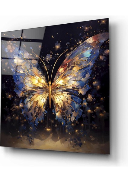 Teknoo- Işıklı Kelebek Sanatsal Cam Tablo fırsatları