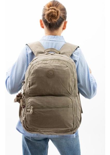 Kadın Sırt Çantası Hafif Kumaş Çok Cepli Kabin Boy Seyahat Çantası 43*30 cm modelleri