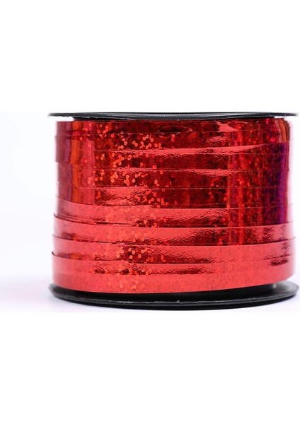 Kırmızı Renk Ekstra Metalik Metalize Rafya Ip 90 Metre modelleri