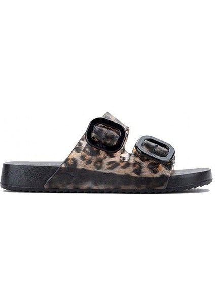 Habana Brillo Kadın Terlik Leopar Siyah Negro S10336-002 V2