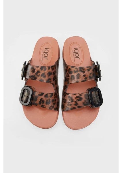 Habana Brillo Leopar Kadın Terlik Pişmiş Toprak Terracota S10336-381 V3 fırsatları