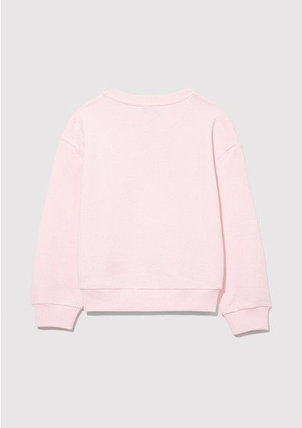 Organik Pamuklu Pembe Basic Sweatshirt7S10043-88133