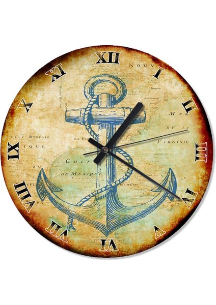 30 cm çaplı çok renkli yuvarlak analog duvar saati