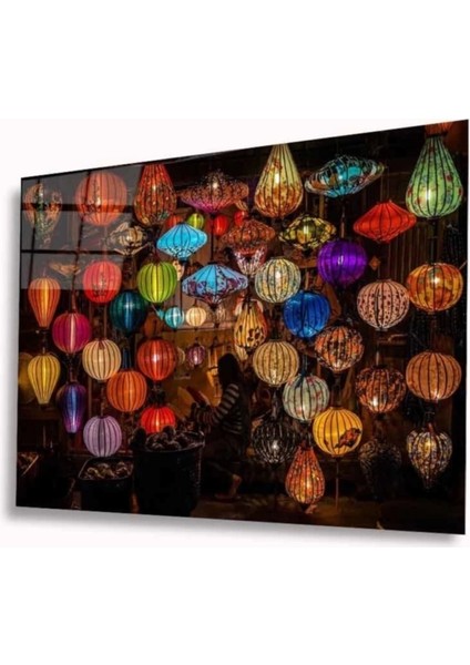 Teknoo- Renkli Sarkıtlar Cam Tablo 4mm Dayanıklı Temperli Cam