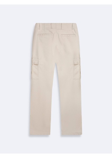Kadın Düz Paça Kargo Krem Pantolon fiyatları