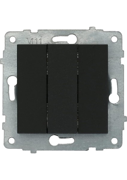 Quantum Siyah 3'Lü Anahtar (ovivo) Çerçeve Dahildir fiyatları