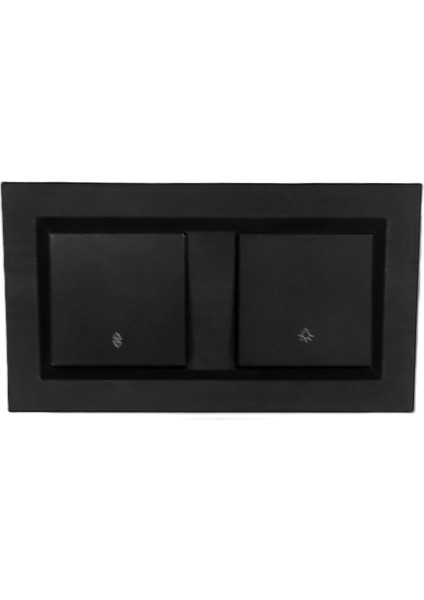 Quantum Siyah Vaviyen+Zil Anahtarı Light (Kapı 0tomatiği) 2'li Set