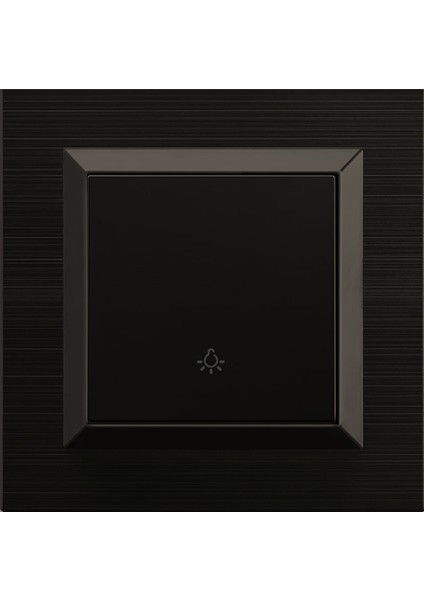 Quantum Siyah Zil Anahtarı Light (Kapı 0tomatiği) Çerçeve Dahildir