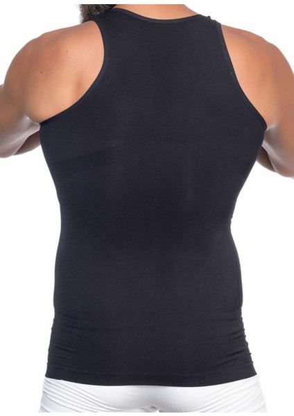 CDFW45-54523342 U Yaka Emay Erkek Toparlayıcı Göbek Saklayıcı Atlet Bel Korse Siyah modelleri