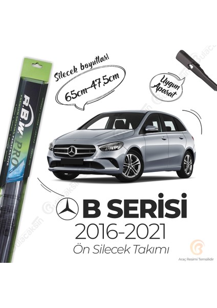 Mercedes B Ser. B180 W246 Muz Silecek Takımı (2016-2021) Rbw Pro