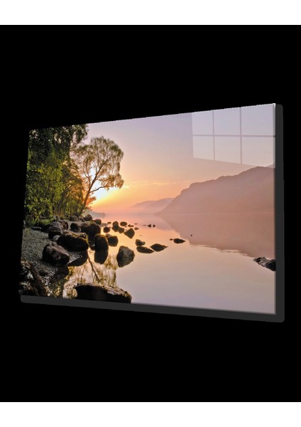 Teknoo- Gün Batımı Manzarası Cam Tablo