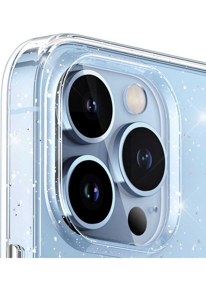 iPhone 12 Kılıf Simli Yapılı Şık Vixy Premium Kapak
